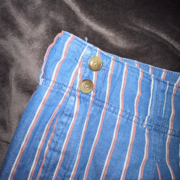 American Eagle 16 Plus Wide Leg Striped Jeans NWT - Picture 3 of 5